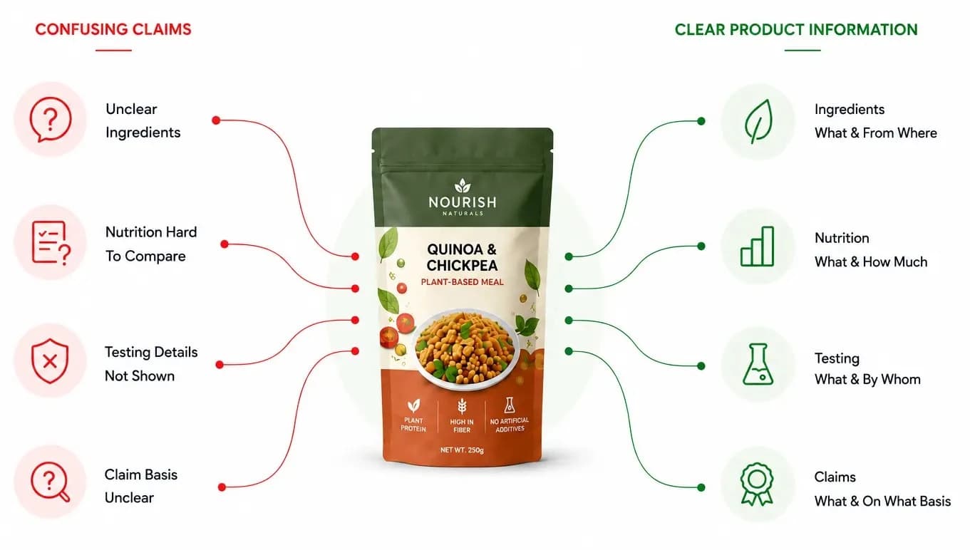 Growth chart showing product information engagement impact